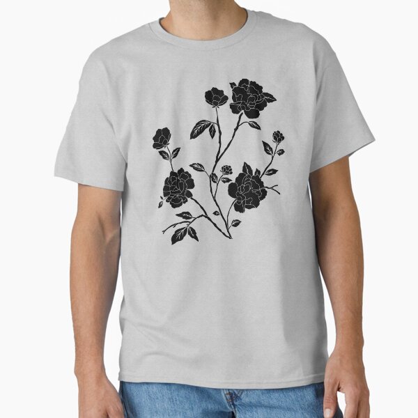 Aperçu de l'œuvre Imprimé Floral Noir créée et vendue par surprise-to-me.