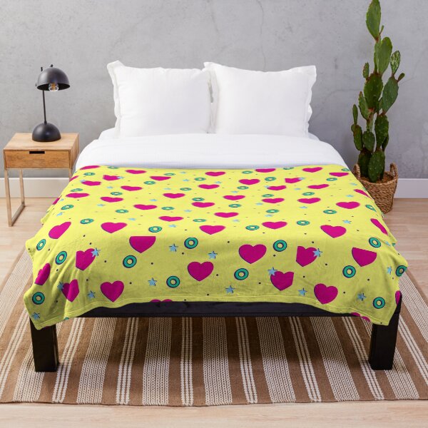 Item preview, bright 90s style pattern cool hearts designed and sold by FrauStine.