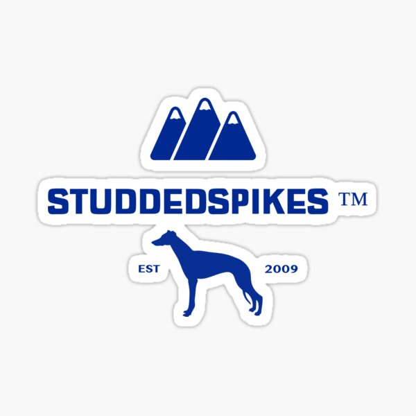 StuddedSpikes by Djamee Classic BLUE Above The Mountains Sticker
