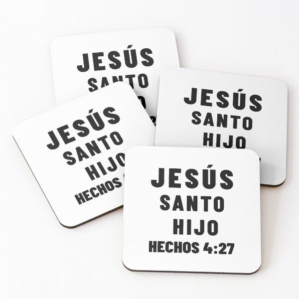 Item preview, Acts 4:27 Jesus Holy Child Son Spanish Bible Verse designed and sold by NombresDeJesus.