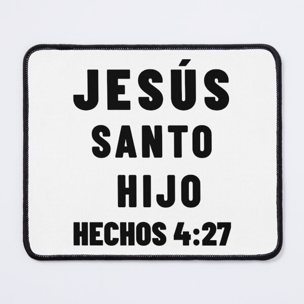 Item preview, Acts 4:27 Jesus Holy Child Son Spanish Bible Verse designed and sold by NombresDeJesus.