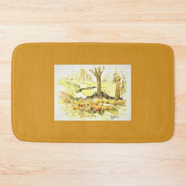 Item preview, Flock Of Sheep Grazing Under Shade Trees Out In The Country designed and sold by DonSylvester.