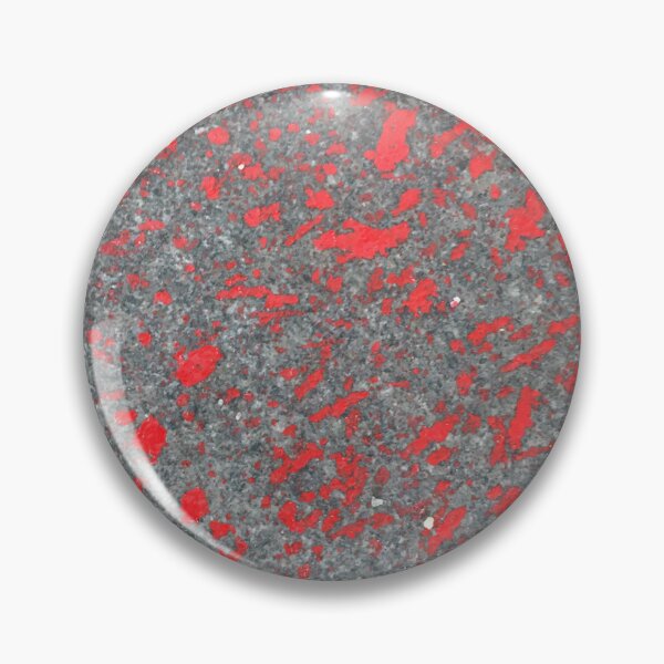 Item preview, red paint on gray stone designed and sold by FrauStine.