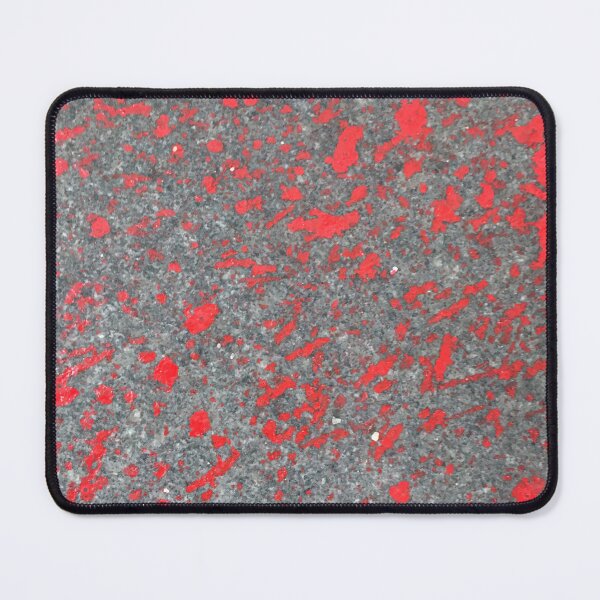 Item preview, red paint on gray stone designed and sold by FrauStine.