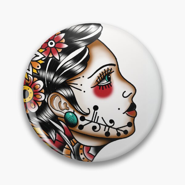 Item preview, Fkj tattoo flash girl designed and sold by franckfkj.