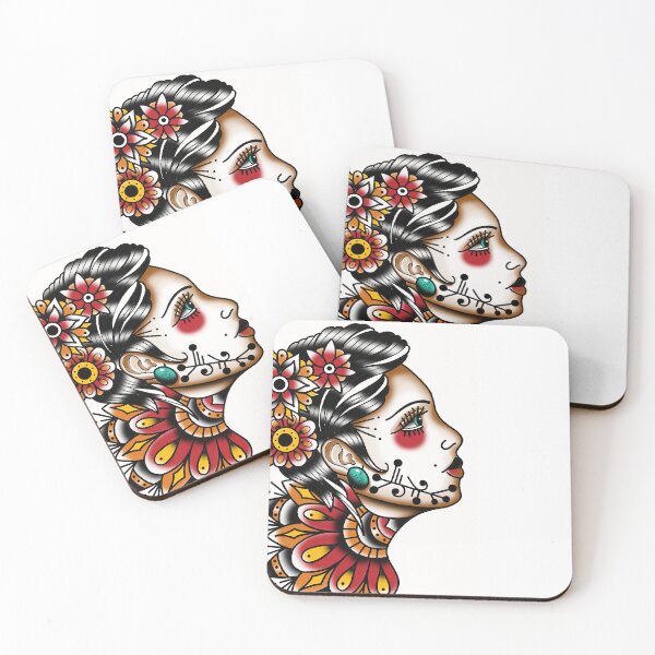 Item preview, Fkj tattoo flash girl designed and sold by franckfkj.
