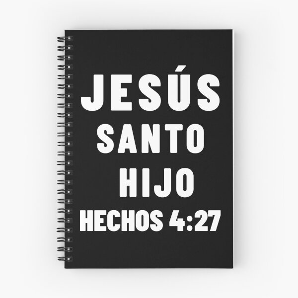 Item preview, Acts 4:27 Jesus Holy Child Son Spanish Bible Verse designed and sold by NombresDeJesus.