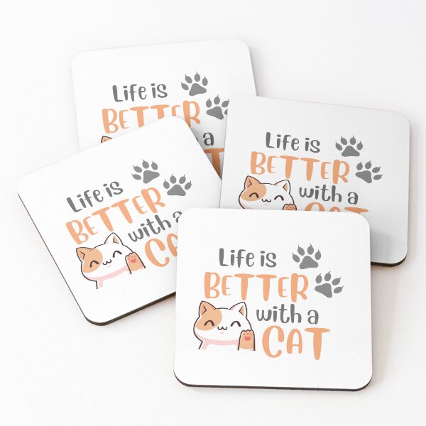 Item preview, Life is better with a cat. designed and sold by Sandra  EVELYN.