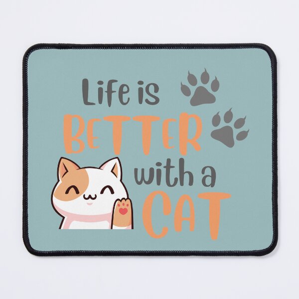 Item preview, Life is better with a cat. designed and sold by Sandra EVELYN.