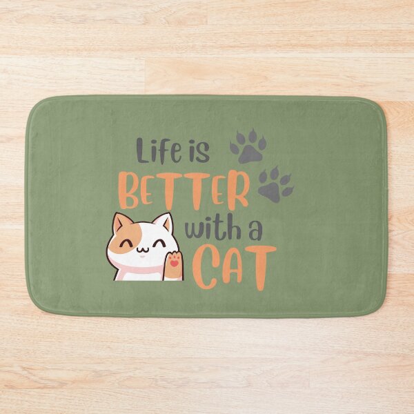 Item preview, Life is better with a cat. designed and sold by Sandra  EVELYN.