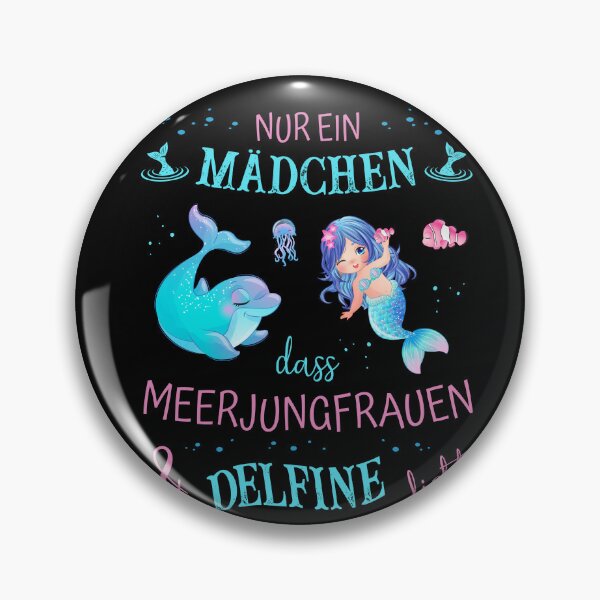 Item preview, A girl who loves mermaids & dolphins designed and sold by Shirt-Designs.