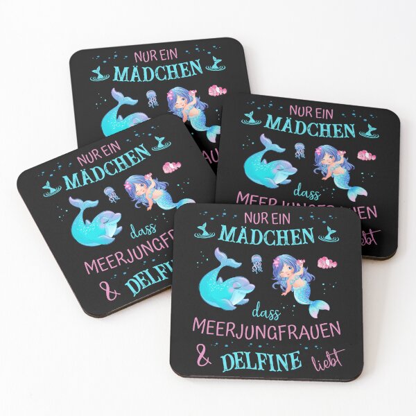 Item preview, A girl who loves mermaids & dolphins designed and sold by Shirt-Designs.