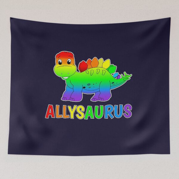 Item preview, Dinosaur Stegosaurus Gay Pride Ally - LGBT Allysaurus designed and sold by brodyquixote.