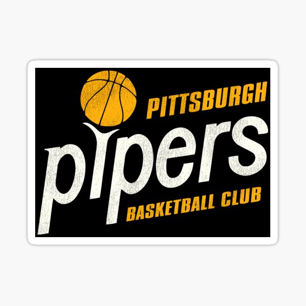 Defunct Pittsburgh Piranhas Basketball Team Sticker for Sale by  TheBenchwarmer