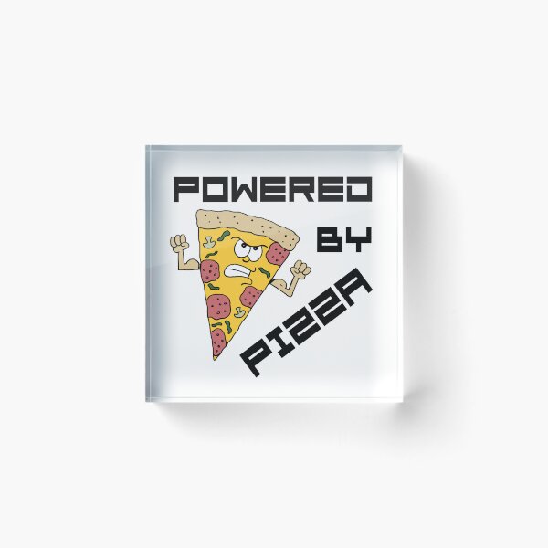 Item preview, Powered By Pizza Cartoon Funny designed and sold by jaycartoonist.
