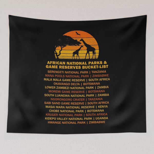 Item preview, African Safari Bucket List Sunset Giraffe Mother Serengeti designed and sold by d247.