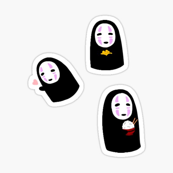 No Face Stickers! - Spirited Away Sticker