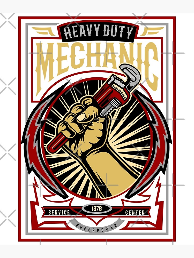 heavy-duty-mechanic-services-center-poster-for-sale-by-sunnyhova