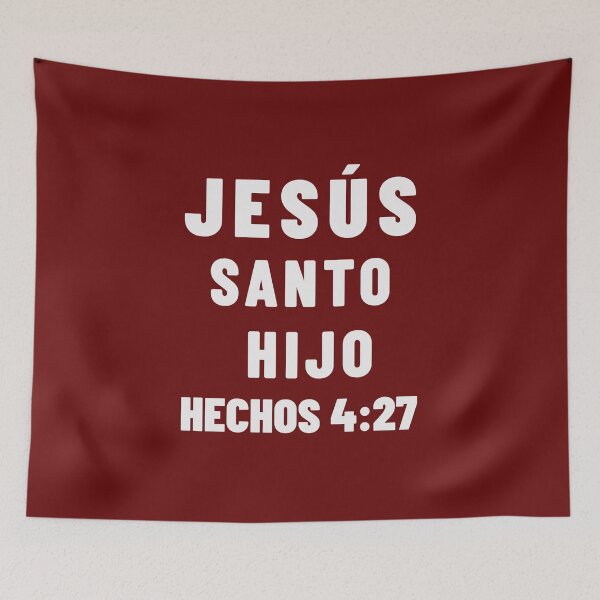 Item preview, Acts 4:27 Jesus Holy Child Son Spanish Bible Verse designed and sold by NombresDeJesus.