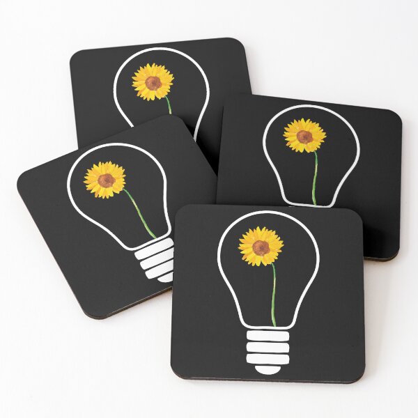Item preview, Light Bulb With Yellow Flowers designed and sold by EIMgraphic.