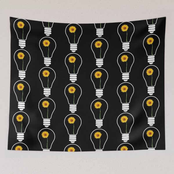 Item preview, Light Bulb With Yellow Flowers designed and sold by EIMgraphic.