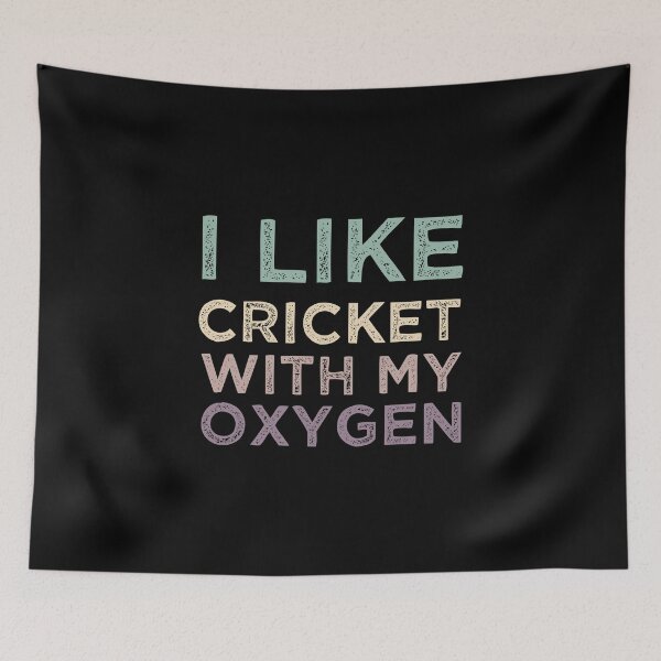 Item preview, I Like Cricket With My Oxygen designed and sold by medbdj.