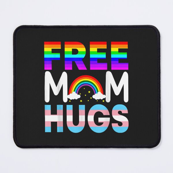 Item preview, Camiseta de abrazos de mamá gratis Rainbow LGBT Lesbian Gay Pride Month designed and sold by JeffreyMCombs.