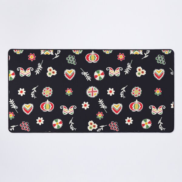 Item preview, Jablicko srdicko / apples and hearts large pattern designed and sold by Folkiestore.