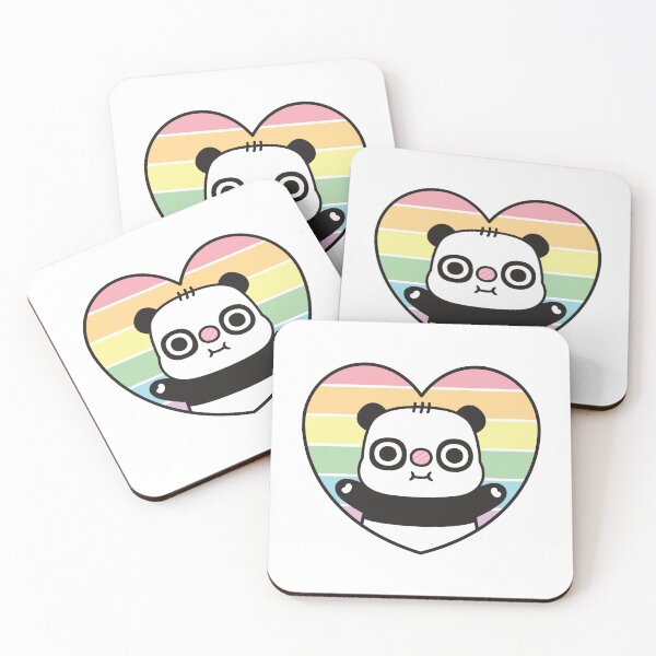 Item preview, Cute Panda Bear Rainbow Heart Subtle Pride designed and sold by SenkinGraphics.