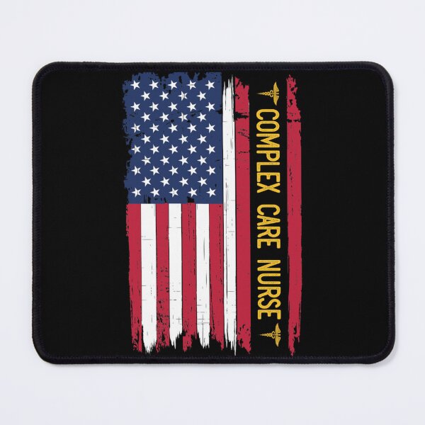 Artikelvorschau, Complex Care Nurse Racerback-Tanktop mit amerikanischer Flagge entworfen und verkauft von donnielnah.
