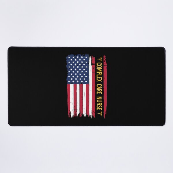 Artikelvorschau, Complex Care Nurse Racerback-Tanktop mit amerikanischer Flagge entworfen und verkauft von donnielnah.