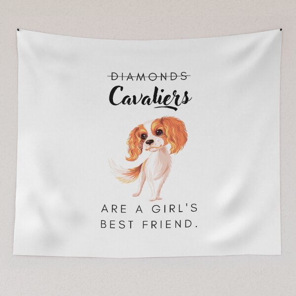 Item preview, Cavalier dogs are a girl's best friend designed and sold by LiliesValley.