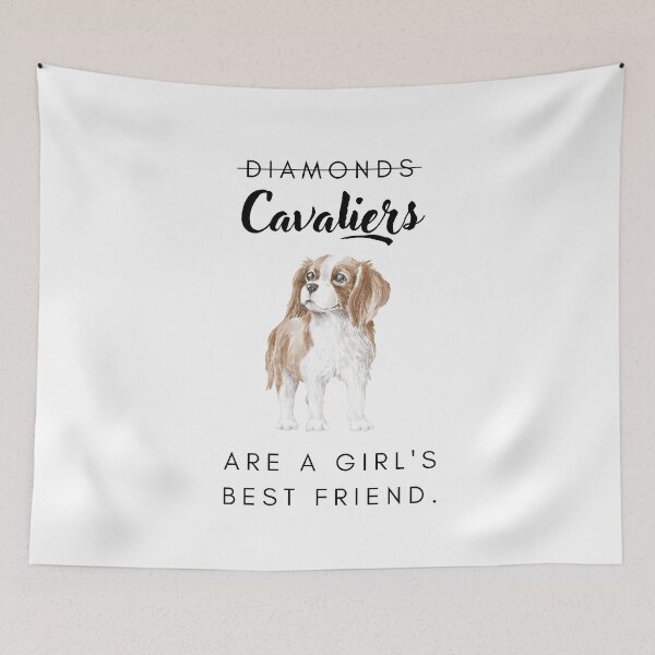 Item preview, Cavalier dogs are a girl's best friend designed and sold by LiliesValley.