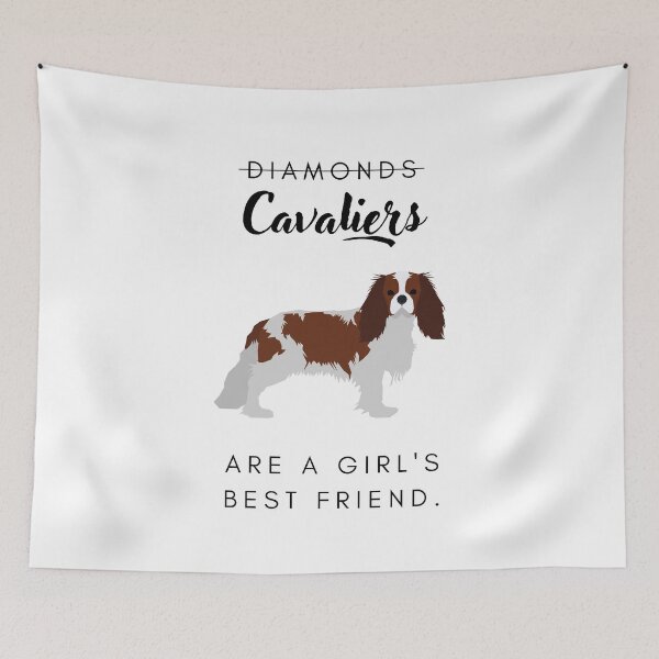 Item preview, Cavalier dogs are a girl's best friend designed and sold by LiliesValley.