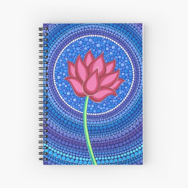 Splendid Lotus Flower Spiral Notebook
