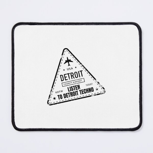 Item preview, Listen to Detroit Techno, passport stamp, Techno Djs gift. designed and sold by paulo silveira.