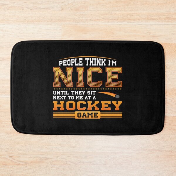 Item preview, People Think I Am Nice Until They Sit Next To Me At A Hockey Game Active T-Shirt designed and sold by janlzmaude.