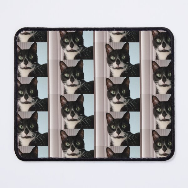 Item preview, Tuxedo cat offset grid pattern. designed and sold by imyournightmare.