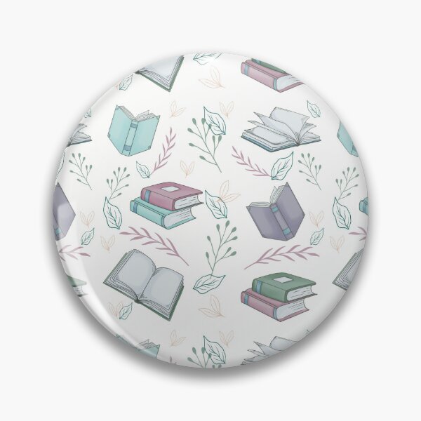 Item preview, Book Lover ~ Bookish Leaves Cool Tones designed and sold by ViviatHome5.