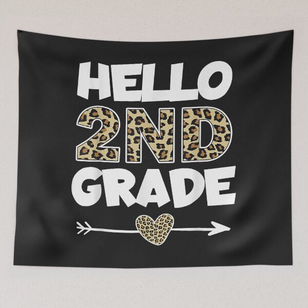 Item preview, Hello 2nd Grade Leopard Print Second Grade Teacher Kids Gift designed and sold by JeffreyMCombs.