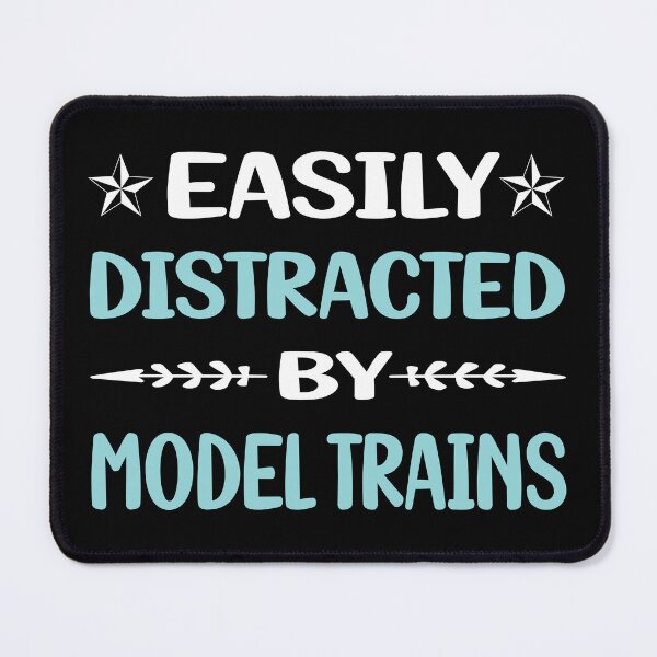 Item preview, Funny Easily Distracted Model Train Trains Railroad Railway designed and sold by robinnacallanyi.