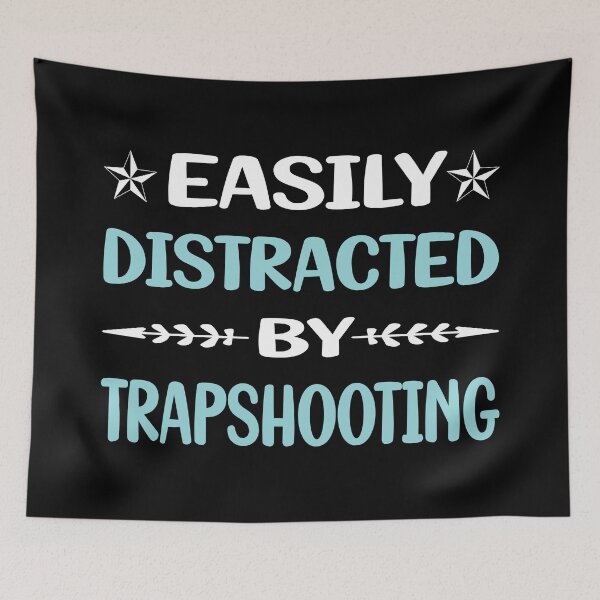 Item preview, Funny Easily Distracted Trapshooting Trap Shooting Clay Target Shooting designed and sold by robinnacallanyi.