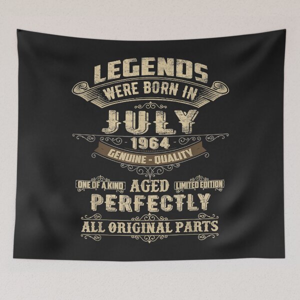 Item preview, Legends Were Born In July 1964 58th Birthday 58 Year Old designed and sold by virnmjan.