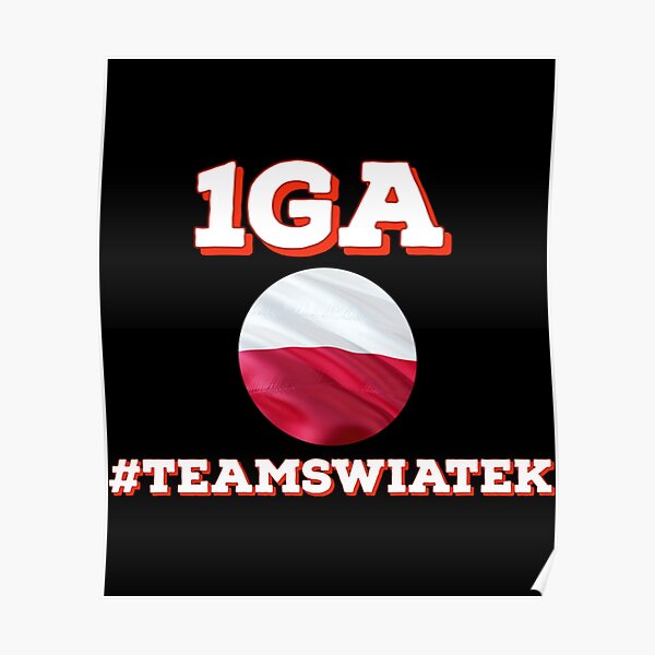 "Iga Swiatek Team Swiatek Fan " Poster for Sale by ADSVectorMaster