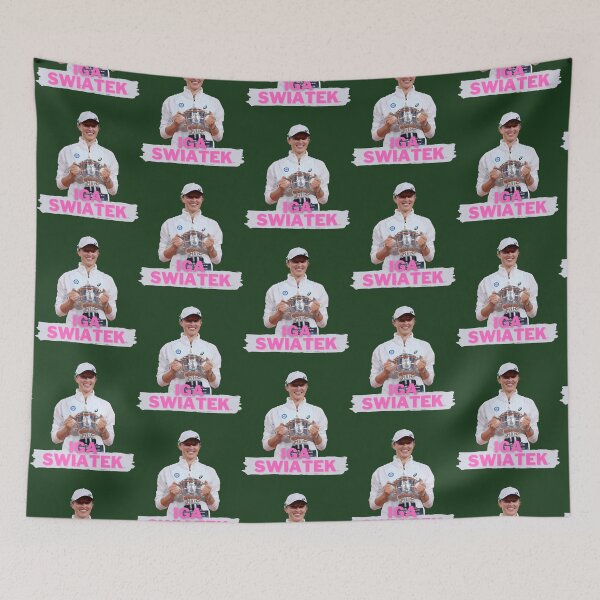 Item preview, Iga swiatek with a new grand slam title    designed and sold by ADSVectorMaster.