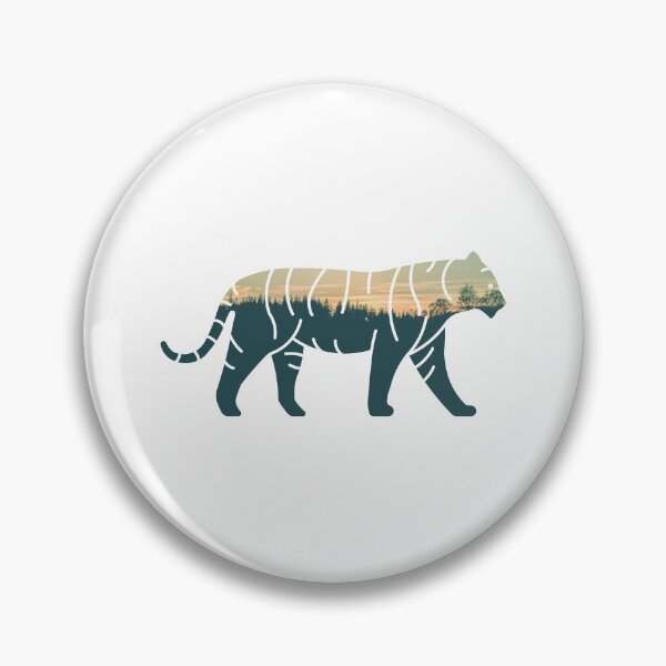 Item preview, Forest Trees Under Calm Sky Tiger | Colorful Tiger designed and sold by BopleDesigns.