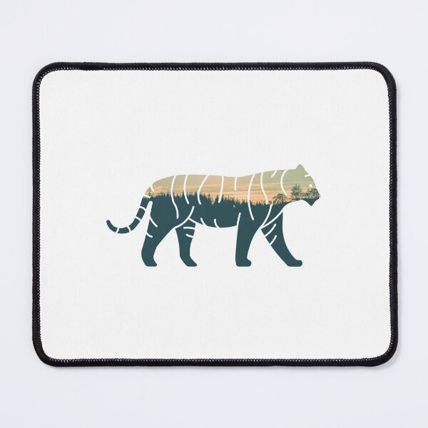 Item preview, Forest Trees Under Calm Sky Tiger | Colorful Tiger designed and sold by BopleDesigns.