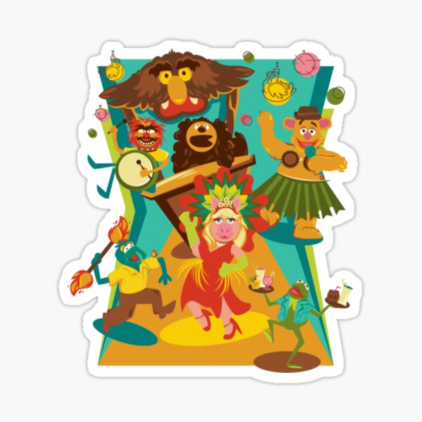 "Mayhem at the MaiKai " Sticker for Sale by DanielleFrost Redbubble