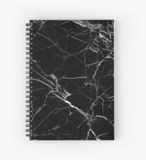 BLACK MARBLE Spiral Notebook