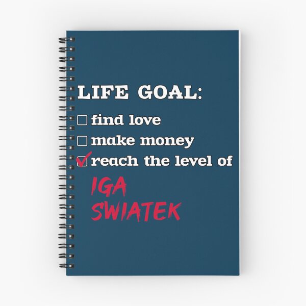 Item preview, Life goal - Iga Swiatek    designed and sold by ADSVectorMaster.